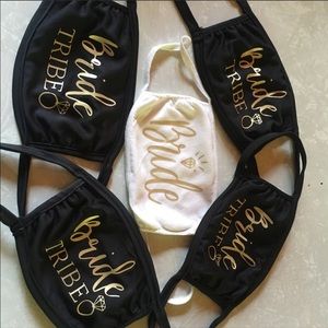 Bride bride tribe face masks (12 masks)